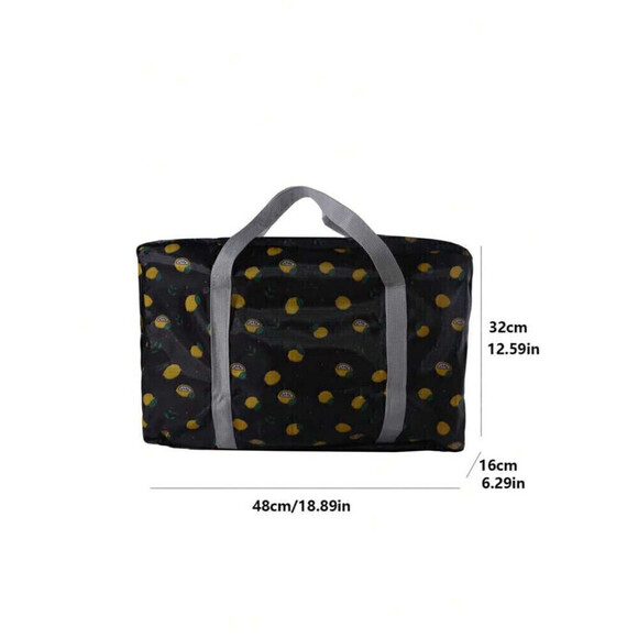 Lemon Pattern Foldable Travel Bag - Picture 5 of 5